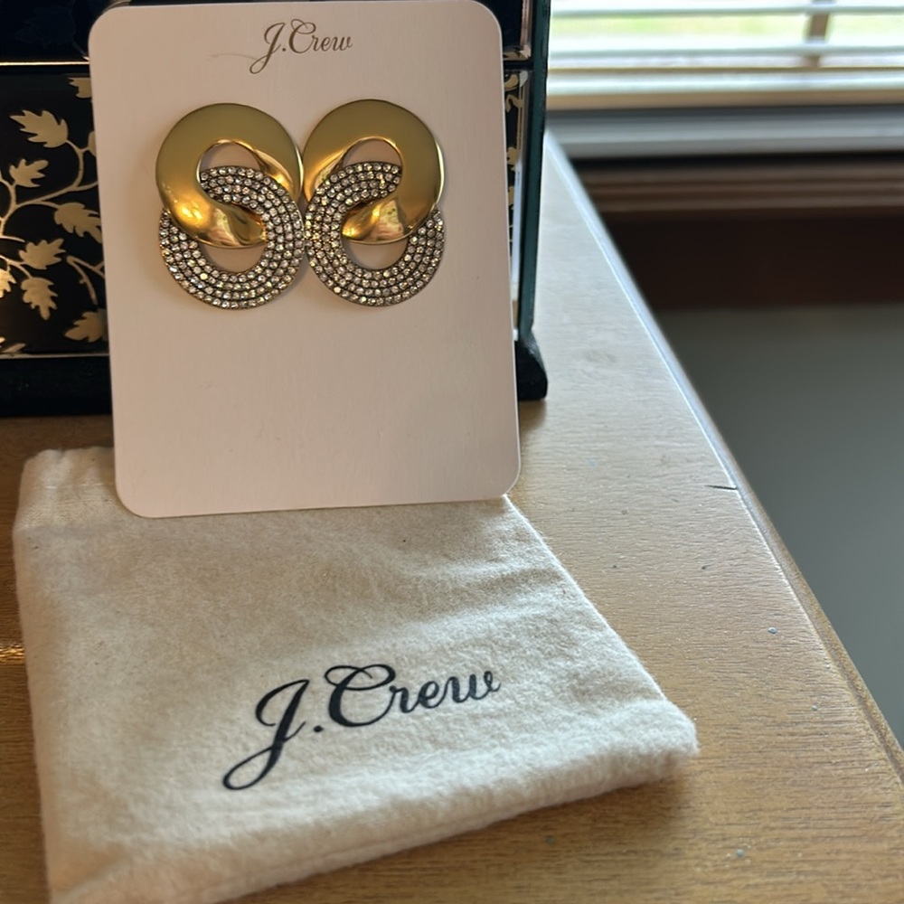 J.Crew Crystal Disc Earrings - Picture 3 of 5